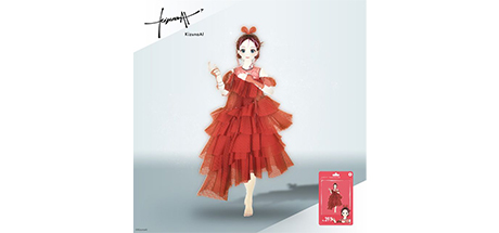 KizunaAI(Tiered Dress 의상) 홀로 모델 본체